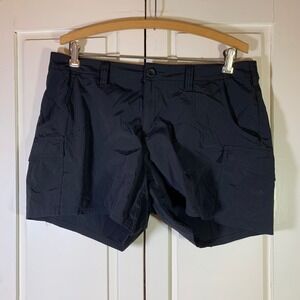 World Wide Sportsman Womens Black Cargo Fishing Shorts Size 14 Gorpcore Coastal